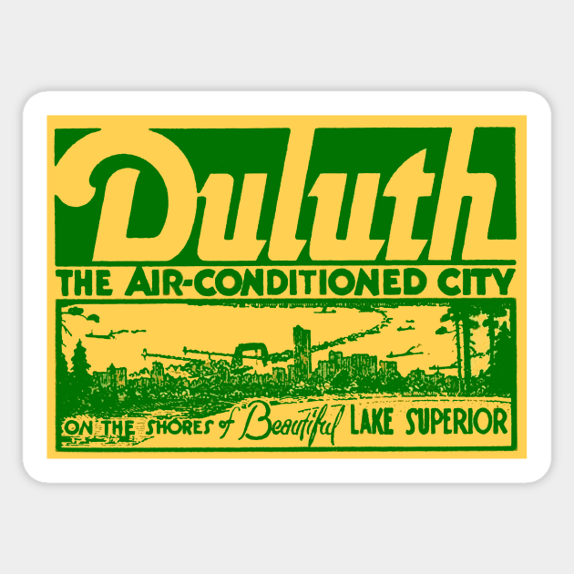 Vintage Duluth Decal Sticker by zsonn